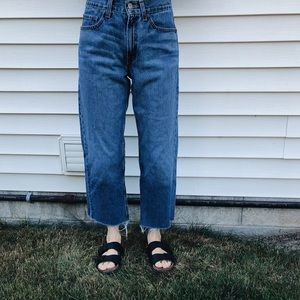 Levi’s high waisted jeans!